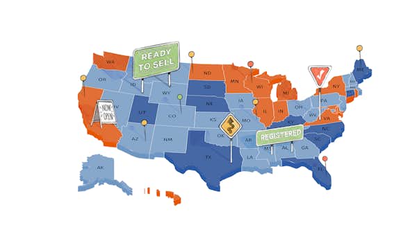 State Franchise Laws Map