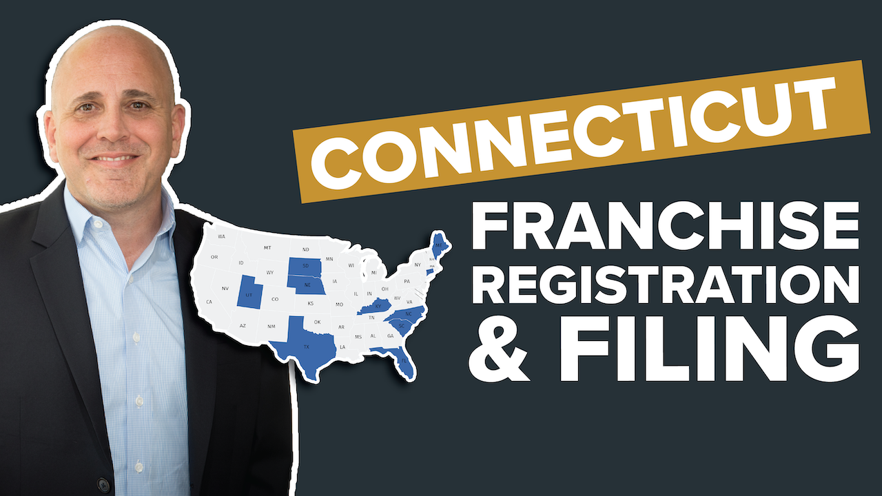 Connecticut is an interesting state when it comes to registering your FDD. If you have a trademark registered by the USPTO, consider that Connecticut is not ...