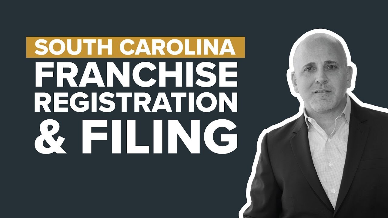 South Carolina is not a franchise registration state. South Carolina is a franchise filing state. If you have a federally registered trademark with the USPTO...