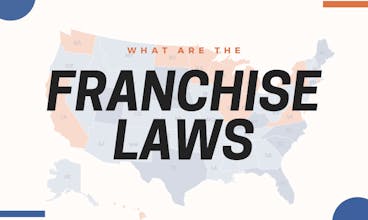 An image that says "Franchise laws" on it